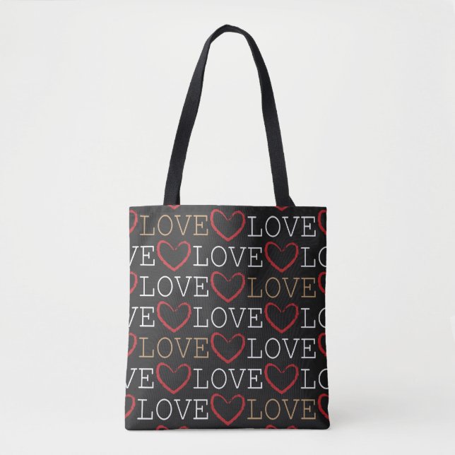 LIEBE Herzbeutel Tasche (Vorderseite)
