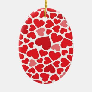 Liebe Herzdekoration Keramikornament