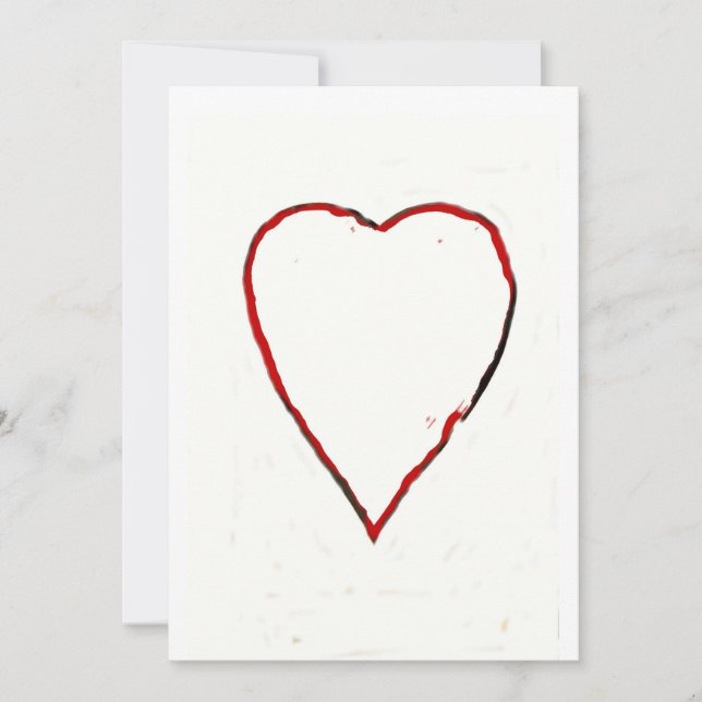 Liebe Herzeinladung / Ankündigung (Vorderseite)