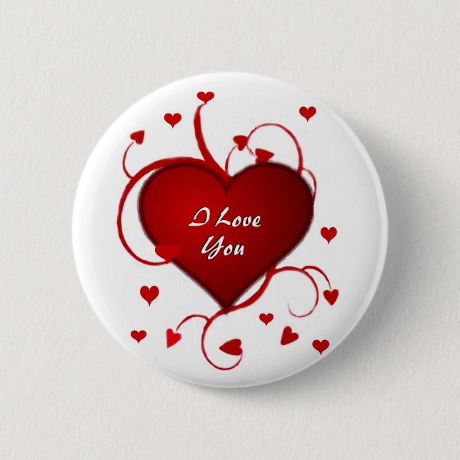 Liebe-Herzen Button (Vorderseite)