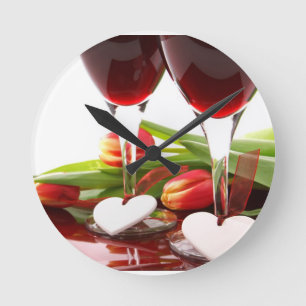 LIEBE-HERZEN RUNDE WANDUHR