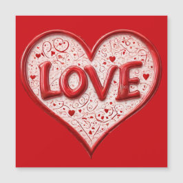 Liebe Herzerkrankter Kühlschrank Magnetkarte