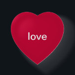 Liebe | Herzform Paperweight Briefbeschwerer<br><div class="desc">Hier ist ein süßes Wort der Ermutigung,  das Sie sich während des Tages ansehen können. Rotes Herz. Liebe. Briefbeschwerer.</div>