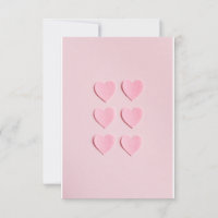 Liebe Herzform rosa Karte
