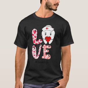 Liebe Herzinfarkt Instrumente Nurselife Valentine T-Shirt