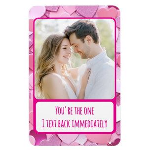Liebe Herzklopfen I Text Back Flexibel Magnet
