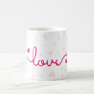 "Liebe"-Herzmuster-Kaffeetasse Kaffeetasse