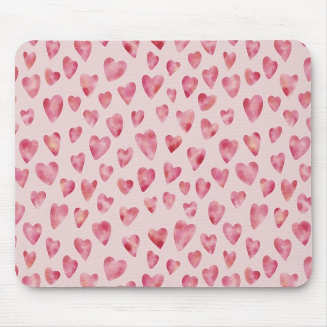 Liebe Herzmuster Mousepad (Vorne)