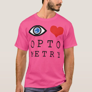 Liebe Herzoptometrie Funny Doctor Eye Chart Op T-Shirt