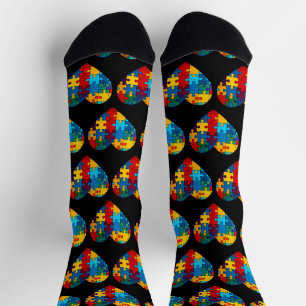 Liebe Herzrasen Akzeptanz Autismus Bewusstsein Socken