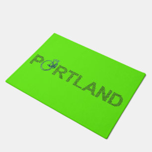 Liebe Herzstück Portland Oregon Fahrrad Doormat Fußmatte
