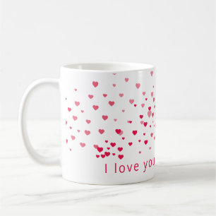 Liebe Herzt Valentine Personalisiert Custom Kaffeetasse