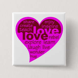 Liebe Herztaste Button