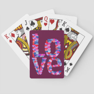 LIEBE Herztext Playing Cards Spielkarten