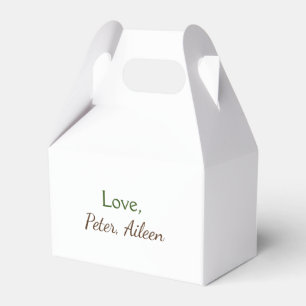 Liebe hinzufügen Namen einfache, editierbare Text Geschenkschachtel
