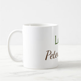 Liebe hinzufügen Namen einfache, editierbare Text Kaffeetasse