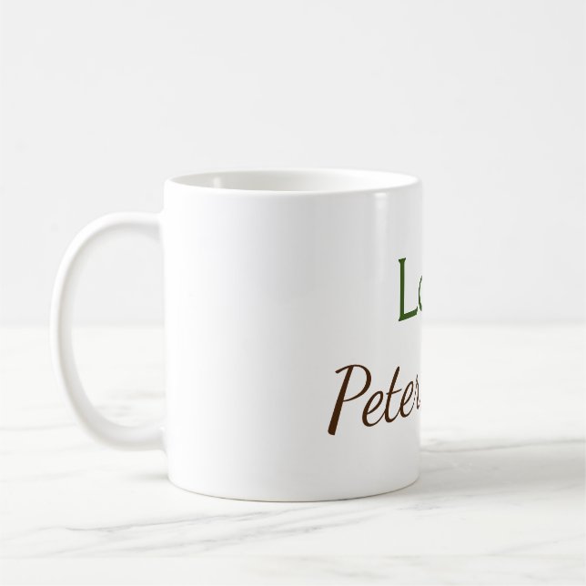 Liebe hinzufügen Namen einfache, editierbare Text  Kaffeetasse (Links)
