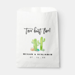 Liebe Hochzeit der Aquarellkaktus Geschenktütchen