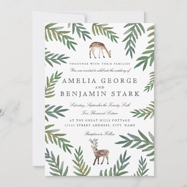 Liebe Hochzeit Einladung (Vorderseite)