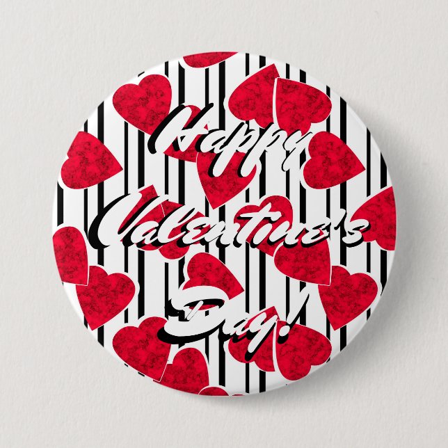 Liebe, Hochzeit, Valentinstag Button (Vorderseite)