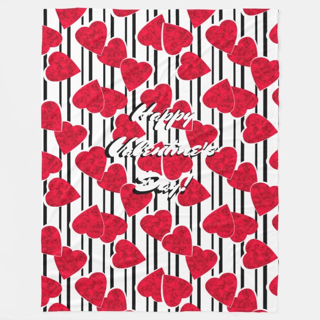 Liebe, Hochzeit, Valentinstag Fleecedecke (Vorderseite)