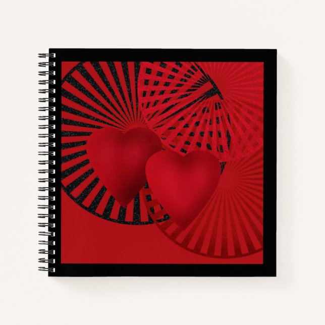 Liebe , Hochzeit , Valentinstag Notizbuch (Vorderseite)