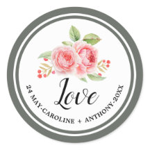 Liebe. Hochzeit von Aquarellfarben