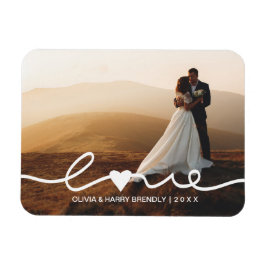 Liebe Hochzeitsschrift | Hochzeitsgeschenk für Fot Magnet
