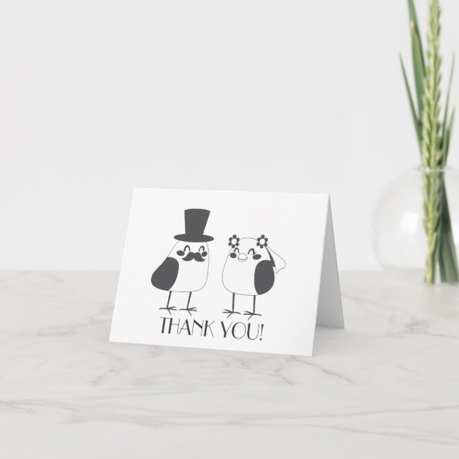 Liebe Hochzeitstorte Dankeskarte (Vorderseite)