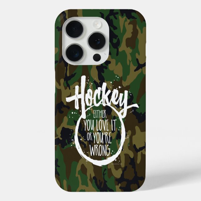 Liebe Hockey Case-Mate iPhone Hülle (Rückseite)