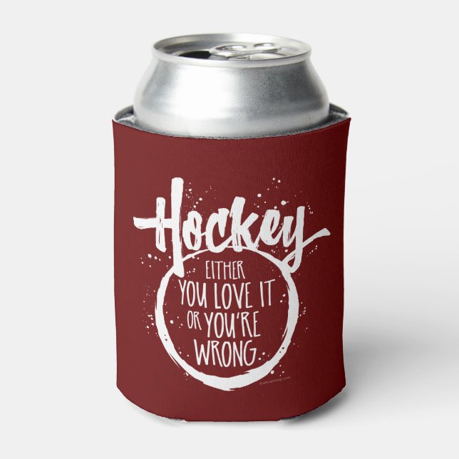 Liebe Hockey Dosenkühler (Kanne Vorderseite)
