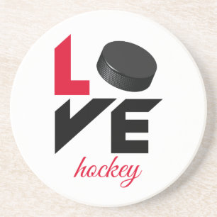Liebe Hockey Getränkeuntersetzer