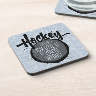 Liebe Hockey Getränkeuntersetzer