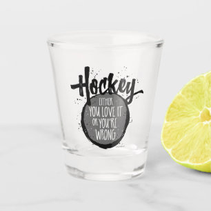 Liebe-Hockey Schnapsglas