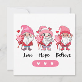 Liebe hoffen auf Valentinstag Flat Card