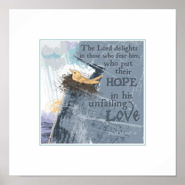 Liebe-Hoffnung 12"x 12" drucken Poster (Vorne)