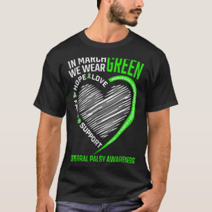 Liebe Hoffnung Bewusstsein Wir tragen grüne Zerebr T-Shirt