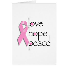 Liebe Hoffnung Frieden Brustkrebs T-Shirts und Ges