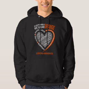 Liebe Hoffnung Glaube September Wir tragen Orangen Hoodie