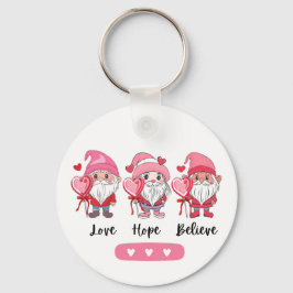 Liebe Hoffnung glauben, süßen Valentinstag Schlüsselanhänger