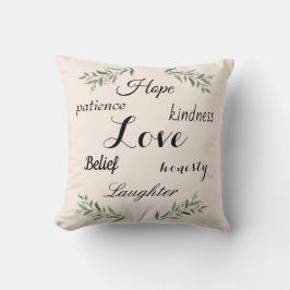 Liebe, Hoffnung, Gütekissen Kissen