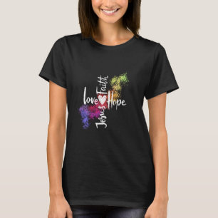 Liebe Hoffnung Jesus T-Shirt
