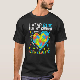 Liebe Hoffnung tragen Blau für meinen Cousin Autis T-Shirt
