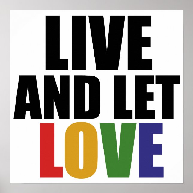 LIEBE Homosexuelle Rechte sind gleiche Rechte Poster (Vorne)