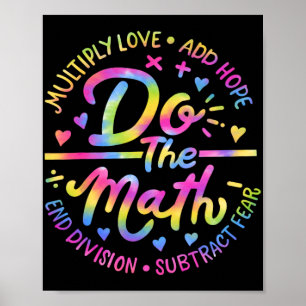 Liebe Hope Angst tun die Mathe Test Day Staar Test Poster