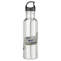 Liebe Hope Faith White Stones