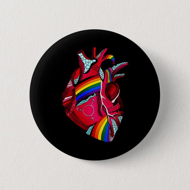 Liebe Hope Kindness Equality Inklusion Diversity P Button (Vorderseite)