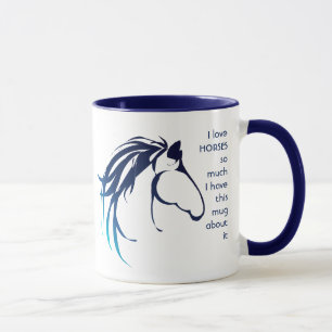 Liebe HORSES so viel Spaß Kostenvoranschlag Tasse