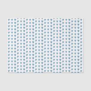 Liebe Hört blaues Wasserfarben-Muster-Party Seidenpapier
