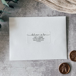 Liebe hört Hochzeit liefern Adressaufkleber